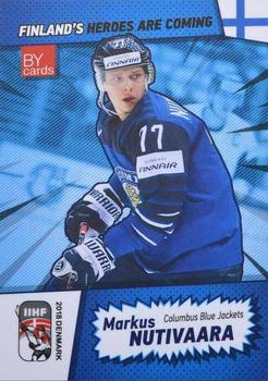 2018 BY Cards IIHF World Championship (Unlicensed) #FIN/2018-12 Markus Nutivaara Front