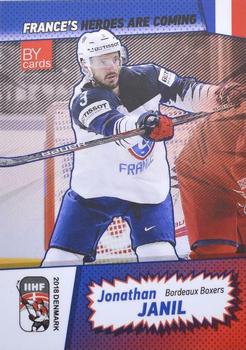 2018 BY Cards IIHF World Championship (Unlicensed) #FRA/2018-04 Jonathan Janil Front