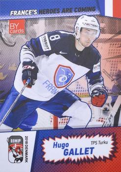 2018 BY Cards IIHF World Championship (Unlicensed) #FRA/2018-06 Hugo Gallet Front