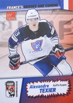 2018 BY Cards IIHF World Championship (Unlicensed) #FRA/2018-19 Alexandre Texier Front