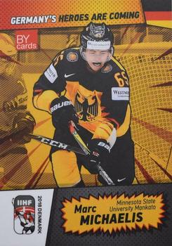 2018 BY Cards IIHF World Championship (Unlicensed) #GER/2018-21 Marc Michaelis Front