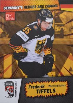 2018 BY Cards IIHF World Championship (Unlicensed) #GER/2018-25 Frederik Tiffels Front