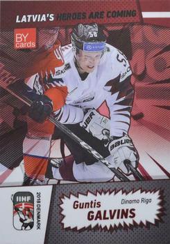 2018 BY Cards IIHF World Championship (Unlicensed) #LAT/2018-07 Guntis Galvins Front