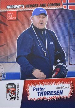 2018 BY Cards IIHF World Championship (Unlicensed) #NOR/2018-23 Petter Thoresen Front