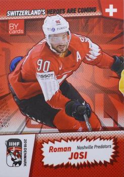 2018 BY Cards IIHF World Championship (Unlicensed) #SUI/2018-11 Roman Josi Front