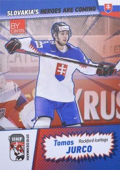 2018 BY Cards IIHF World Championship (Unlicensed) #SVK/2018-14 Tomas Jurco Front