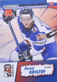 2018 BY Cards IIHF World Championship (Unlicensed) #SVK/2018-17 Michal Kristof Front