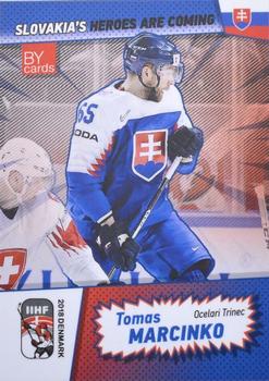 2018 BY Cards IIHF World Championship (Unlicensed) #SVK/2018-22 Tomas Marcinko Front