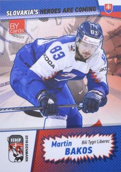 2018 BY Cards IIHF World Championship (Unlicensed) #SVK/2018-23 Martin Bakos Front