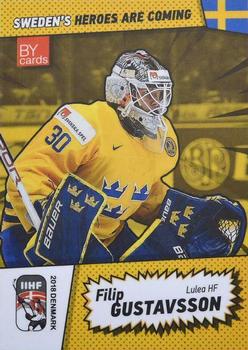 2018 BY Cards IIHF World Championship (Unlicensed) #SWE/2018-01 Filip Gustavsson Front