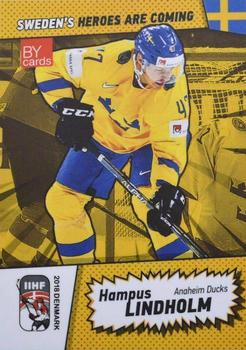 2018 BY Cards IIHF World Championship (Unlicensed) #SWE/2018-09 Hampus Lindholm Front
