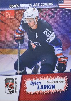 2018 BY Cards IIHF World Championship (Unlicensed) #USA/2018-17 Dylan Larkin Front