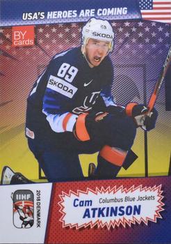2018 BY Cards IIHF World Championship (Unlicensed) #USA/2018-25 Cam Atkinson Front