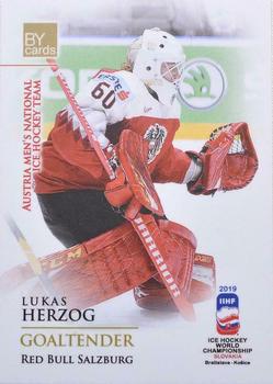2019 BY Cards IIHF World Championship #AUT/2019-03 Lukas Herzog Front
