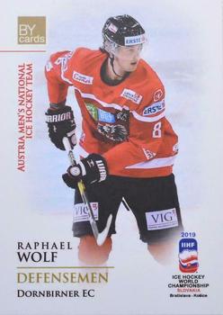 2019 BY Cards IIHF World Championship #AUT/2019-07 Raphael Wolf Front