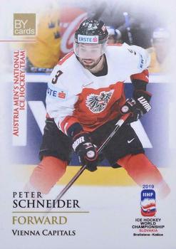 2019 BY Cards IIHF World Championship #AUT/2019-12 Peter Schneider Front