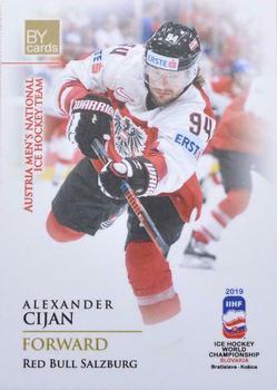 2019 BY Cards IIHF World Championship #AUT/2019-24 Alexander Cijan Front
