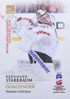 2019 BY Cards IIHF World Championship #AUT/2019-27 Bernhard Starkbaum Front