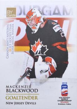 2019 BY Cards IIHF World Championship #CAN/2019-01 Mackenzie Blackwood Front