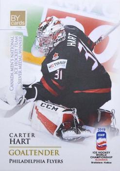 2019 BY Cards IIHF World Championship #CAN/2019-03 Carter Hart Front