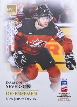 2019 BY Cards IIHF World Championship #CAN/2019-08 Damon Severson Front