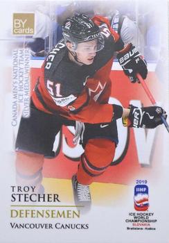 2019 BY Cards IIHF World Championship #CAN/2019-09 Troy Stecher Front