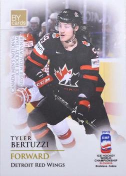 2019 BY Cards IIHF World Championship #CAN/2019-22 Tyler Bertuzzi Front