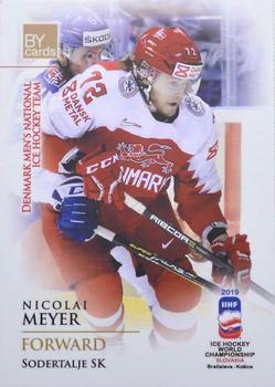 2019 BY Cards IIHF World Championship #DEN/2019-21 Nicolai Meyer Front