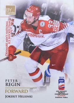 2019 BY Cards IIHF World Championship #DEN/2019-24 Peter Regin Front