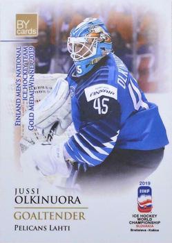2019 BY Cards IIHF World Championship #FIN/2019-03 Jussi Olkinuora Front