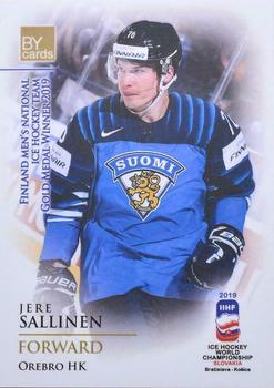 2019 BY Cards IIHF World Championship #FIN/2019-23 Jere Sallinen Front