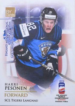 2019 BY Cards IIHF World Championship #FIN/2019-24 Harri Pesonen Front