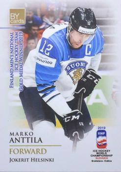 2019 BY Cards IIHF World Championship #FIN/2019-33 Marko Anttila Front