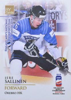 2019 BY Cards IIHF World Championship #FIN/2019-38 Jere Sallinen Front