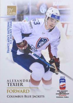 2019 BY Cards IIHF World Championship #FRA/2019-38 Alexandre Texier Front