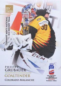2019 BY Cards IIHF World Championship #GER/2019-01 Philipp Grubauer Front