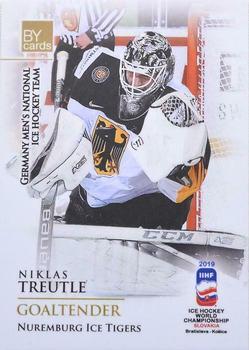 2019 BY Cards IIHF World Championship #GER/2019-02 Niklas Treutle Front