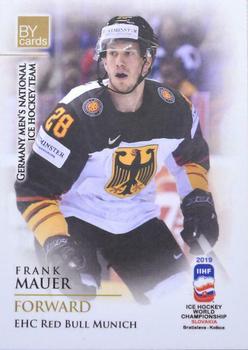 2019 BY Cards IIHF World Championship #GER/2019-14 Frank Mauer Front