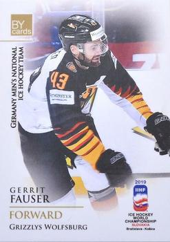 2019 BY Cards IIHF World Championship #GER/2019-17 Gerrit Fauser Front