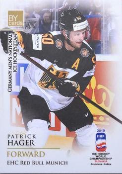 2019 BY Cards IIHF World Championship #GER/2019-18 Patrick Hager Front