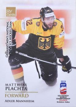 2019 BY Cards IIHF World Championship #GER/2019-28 Matthias Plachta Front