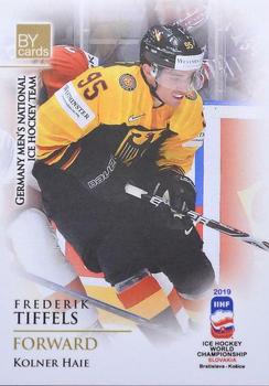 2019 BY Cards IIHF World Championship #GER/2019-30 Frederik Tiffels Front