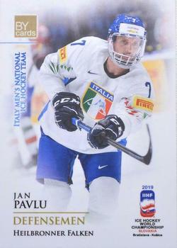 2019 BY Cards IIHF World Championship #ITA/2019-05 Jan Pavlu Front