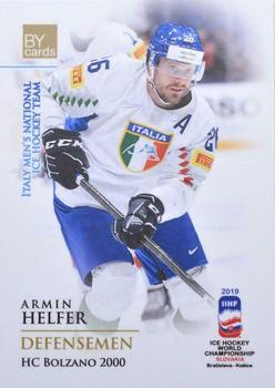 2019 BY Cards IIHF World Championship #ITA/2019-09 Armin Helfer Front