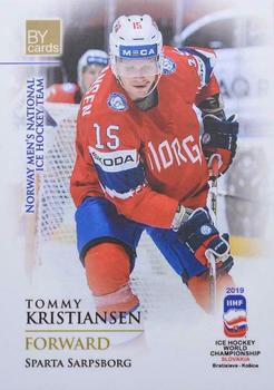 2019 BY Cards IIHF World Championship #NOR/2019-14 Tommy Kristiansen Front