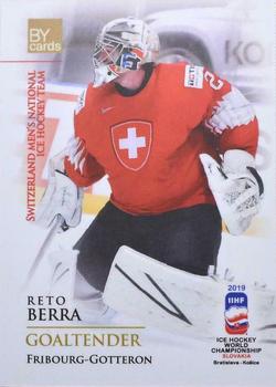 2019 BY Cards IIHF World Championship #SUI/2019-01 Reto Berra Front
