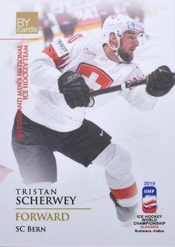 2019 BY Cards IIHF World Championship #SUI/2019-19 Tristan Scherwey Front