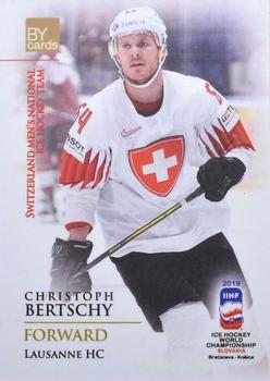 2019 BY Cards IIHF World Championship #SUI/2019-20 Christoph Bertschy Front