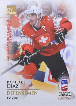 2019 BY Cards IIHF World Championship #SUI/2019-28 Raphael Diaz Front