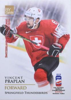 2019 BY Cards IIHF World Championship #SUI/2019-32 Vincent Praplan Front